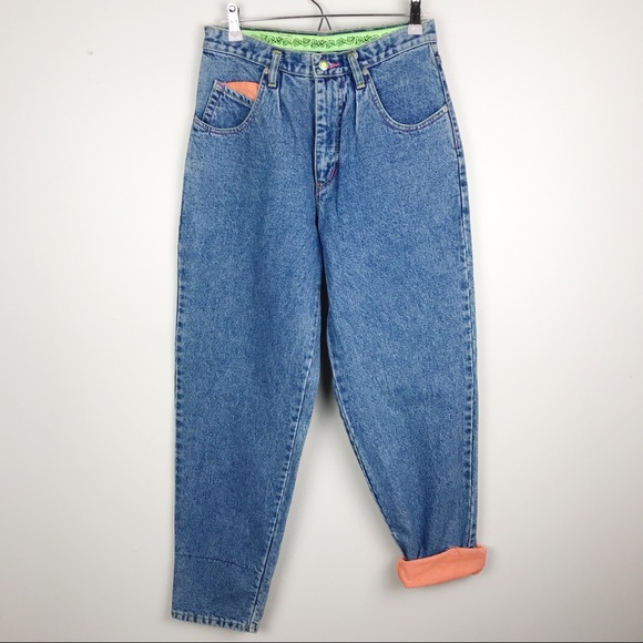 Pepe Jeans Denim - Vintage 90’s PePe Mom Jeans High Waist Neon Sz 12